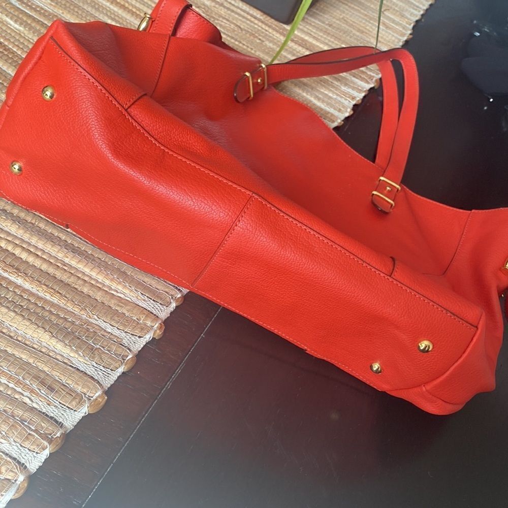 Euc Ralph Lauren bag red/ orange color - Picture 11 of 15